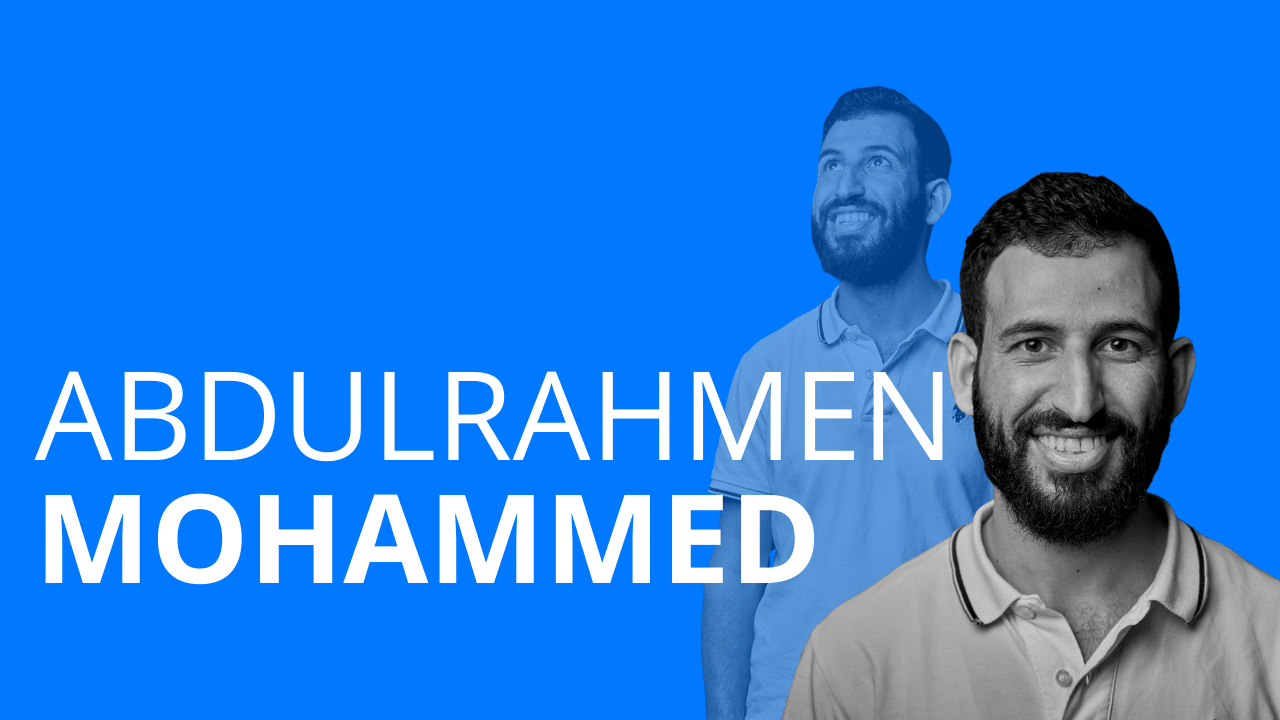 Abdulrahman Mohammed hat seinen Traumjob gefunden. Hier erzählt er von seinem Werdegang.